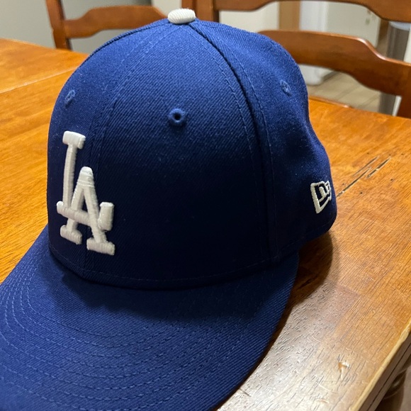 NWO stickers Dodgers Dad Fitted Hat 7 1/8 - Picture 2 of 4